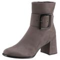 Stiefelette MARCO TOZZI Gr. 37, grau (taupe) Damen Schuhe Reißverschlussstiefeletten