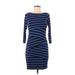 Bailey 44 Casual Dress - Bodycon: Blue Print Dresses - Women's Size Medium