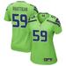 Jon Rhattigan Women's Nike Neon Green Seattle Seahawks Alternate Custom Game Jersey