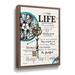 Red Barrel Studio® Life by Robin-Lee Vieira - Textual Art Print Canvas, Metal in White | 48" H x 36" W x 2" D | Wayfair