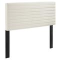 Modway King Velvet Spindle Headboard Upholstered/Velvet in White | 23 H x 62 W x 3.5 D in | Wayfair 889654933434