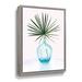 Bay Isle Home™ 'Statement Palms I v2' - Print on Canvas in Blue/Green | 10" H x 8" W x 2" D | Wayfair D2E59D1EEBA945018F19AB5F79BC104B