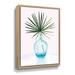 Bay Isle Home™ 'Statement Palms I v2' - Print on Canvas in Blue/Green | 10" H x 8" W x 2" D | Wayfair A8103D7AA2F54DD8A1768F54D4F5FFE9