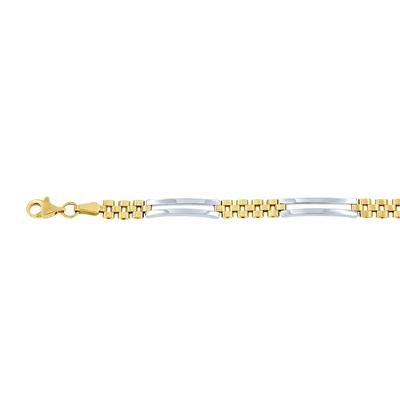 Lucardi Armband 585 Gold goldfarbig-silbern 19.0mm Damen Image