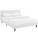 Bed Frame by Modway Upholstered in White | Full/Double | Wayfair 889654051831