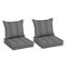 Latitude Run® Comfort Classics Inc. 2 - Piece Outdoor Cushion Acrylic in Gray | 6 H x 25 W x 25 D in | Wayfair C58BA6945FDB4B60AC52C96DD5192568