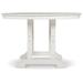 Canora Grey Fedna Round 48" Outdoor Dining Table Plastic/Metal in White | 30 H x 48 W x 48 D in | Wayfair 5F4853115F2243B38B3AC31601A6B590