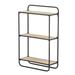 17 Stories 32" H x 20" W Iron Etagere Bookcase in Black/Brown | 32 H x 20 W x 8 D in | Wayfair 45F1388DCED64F1B947BA62E60430169