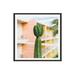 Wade Logan® Birkle Palm Springs Cactus II Framed On Canvas by Bethany Young Photography Print Canvas, in Green/Pink/Yellow | Wayfair