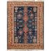 Blue/Red 45 x 33 x 0.25 in Area Rug - Isabelline Nealis Oriental Handmade Hand-Knotted Rectangle 2'9" x 3'9" /Wool Area Rug in /Wool | Wayfair