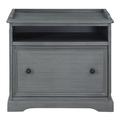 Red Barrel Studio® Charesse 27" Wide 1 -Drawer File Cabinet Wood in Gray | 24.25 H x 27 W x 18 D in | Wayfair 1E4C685AA97D46C2B17FD78E12320C44