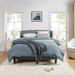 Lark Manor™ Amati Wingback Platform Bed Upholstered/Polyester in Gray | 44 H x 65.25 W x 82.5 D in | Wayfair 8AF3BF1DCEA543EBA9EA92324AB6B907