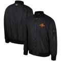 Men's Colosseum Black Iowa State Cyclones Full-Zip Bomber Jacket