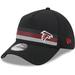 Men's New Era Black Atlanta Falcons Flawless Stripe 39THIRTY Flex Hat