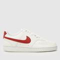 Nike court vision low better trainers in white & red