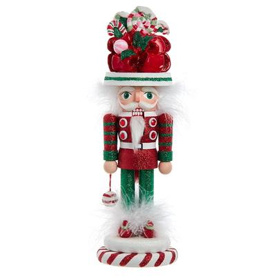 Kurt Adler 12-Inch Hollywood Candy Soldier Nutcracker - Multicolored