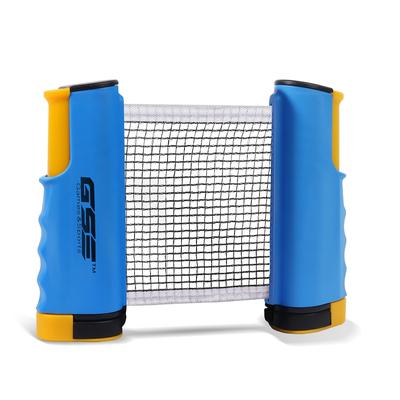 GSE™ Adjustable Retractable Ping Pong Net & Post. Anywhere Portable Table Tennis Net & Clamps