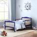 Two Color Toddler Bed, 53 x 29.5 x 24.50 Inch Infant Toddler Bed for Bedroom