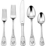 Cuisinart CFE-01-FR20 20-Piece Flatware Set, French Rooster