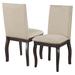 37.8" Tall Modern Dining Chairs Fabric Side Chairs Wood Accent Chairs with Upholstered for Dining Room(Set of 4), Espresso