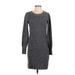Nicole Miller New York Casual Dress: Gray Dresses - Women's Size X-Small