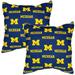 Michigan Wolverines 16" x 16" Decorative Pillow Pair