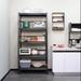 63"H Storage Heavy Duty Metal Unit Adjustable 5-Tier Pantry Shelves with Wheels Kitchen Shelf Garage Storage