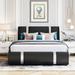Upholstered Faux Leather Platform Bed with a Hydraulic Storage System, High Load Capacity 500LBS, Easy to Assemble