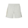 BOSS Herren Iconic Badeshorts mit Signature-Streifen und Logo Hellgrau L