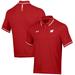 Men's Under Armour Red Wisconsin Badgers T2 Tipped Performance Polo