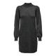 JDY Tall Dark Grey Knit High Neck Mini Dress New Look