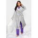 Pixiegirl Light Grey Shawl Collar Dressing Gown 16-18 Pixiegirl | Petite Women's Dressing Gowns