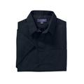 Men's Big & Tall KS Signature Wrinkle Free Short-Sleeve Oxford Dress Shirt by KS Signature in Black (Size 17 1/2)