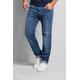 5-Pocket-Jeans BUGATTI Gr. 32, Länge 32, blau (mittelpureblau) Herren Jeans 5-Pocket-Jeans