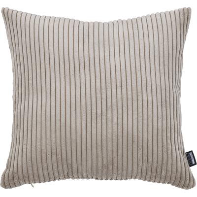 Dekokissen DONE. "Zoom", grau (taupe), B:60cm L:60cm, Obermaterial: 92% Polyester, 8% Nylon, Dekokissen_Sitzkissen_Kissenhüllen, Kissenhülle aus modernem Kordstoff Image