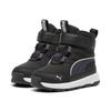 Winterboots PUMA "EVOLVE BOOT AC+ INF", Kinder, Gr. 20, schwarz-weiß (puma schwarz, strong gray, puma weiß), Textil, sportlich, Schuhe, Snowboots, Winterstiefel, Winterschuhe, für Kinder