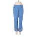 Peck & Peck Casual Pants - Low Rise: Blue Bottoms - Women's Size 8 Petite