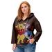 Plus Size Women's Disney Winnie the Pooh Hooded Sweatshirt by Disney in Brown Winnie Friends (Size 30/32)