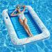 Pool Floats Adult - Inflatable Pool Built-in Cup Holders - Tanning Pool Water Filled - Suntan Tub - 4-in-1 Blow Up Pool Lounger - Kids Ball Pit Pool Toys