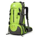 Gecheer 50L Camping Backpack Waterproof Hiking Backpack with Rain Cover for Men Women Green