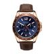 Sekonda 1626 Rose Gold Plated Brown Leather Strap Watch - W31350