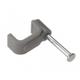 Forge Flat Cable Clip 4.0mm Grey Box of 100