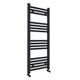 400x1000mm Towel Warmer Flat, Wall Mounted Matte Anthracite Plated Steel Bathroom Towel Rail Radiator, Suitable for Central Heating, Electric and Dual Fuel