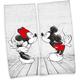 Wild South Shop Disney Mickey & Minnie Partner Bath Towels, Beach Towels, Hand Towels 80 x 180 cm, Cotton/Velour