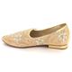 Mens Gents Groom Embrodery Traditional Ethnic Wedding Indian Pumps Khussa Jutti Mojari Slip On Flat Gold Shoes Size UK 9