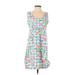 Lilly Pulitzer Casual Dress: Blue Floral Dresses - Women's Size 4 Petite