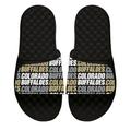 Men's ISlide Black Colorado Buffaloes Wordmark Pattern Slide Sandals