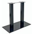 Steel Conference Table Base in Black or Chrome - Single Leg