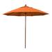 Freeport Park® Inglesbatch 9 Ft. Commercial Woodgrain Market Patio Umbrella Fiberglass Ribs In Sunbrella Metal | 103 H x 108 W x 108 D in | Wayfair