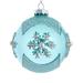 Kurt Adler 6 Piece Glass Teal Snowflake Ball Ornament Set Glass in Blue | 3.15 H x 3.15 W x 3.15 D in | Wayfair GG1030